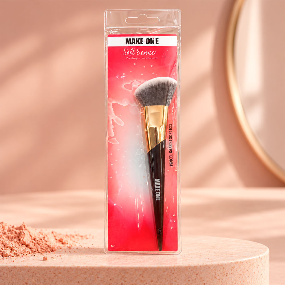 Pincel Para Base E Corretivo Make One Essence Kabuki Soft E33 MK9546