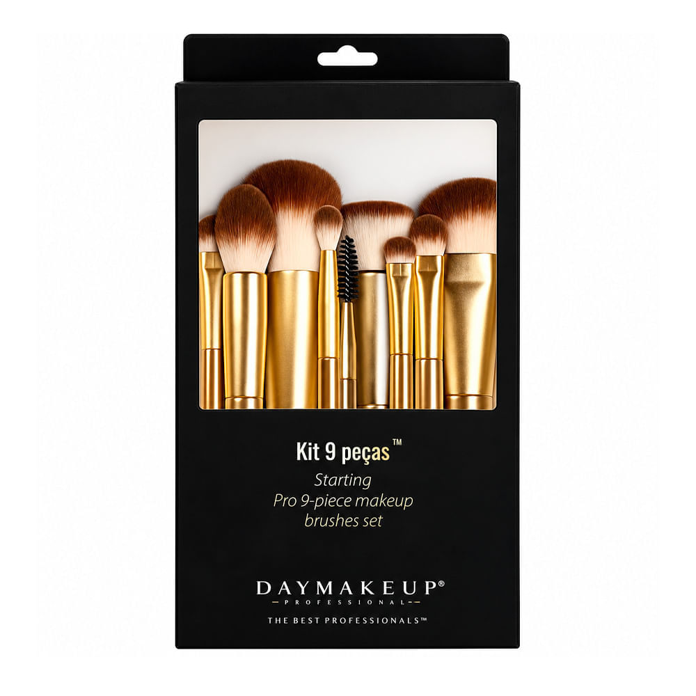 Kit 9 Peças de Maquiagem Starting Pro Daymakeup