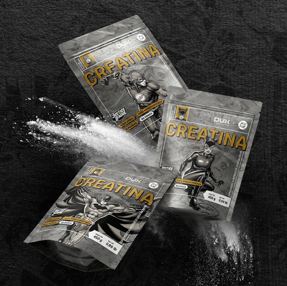 Creatina Monohidratada Batman DC DUX Company 450g Sem Sabor