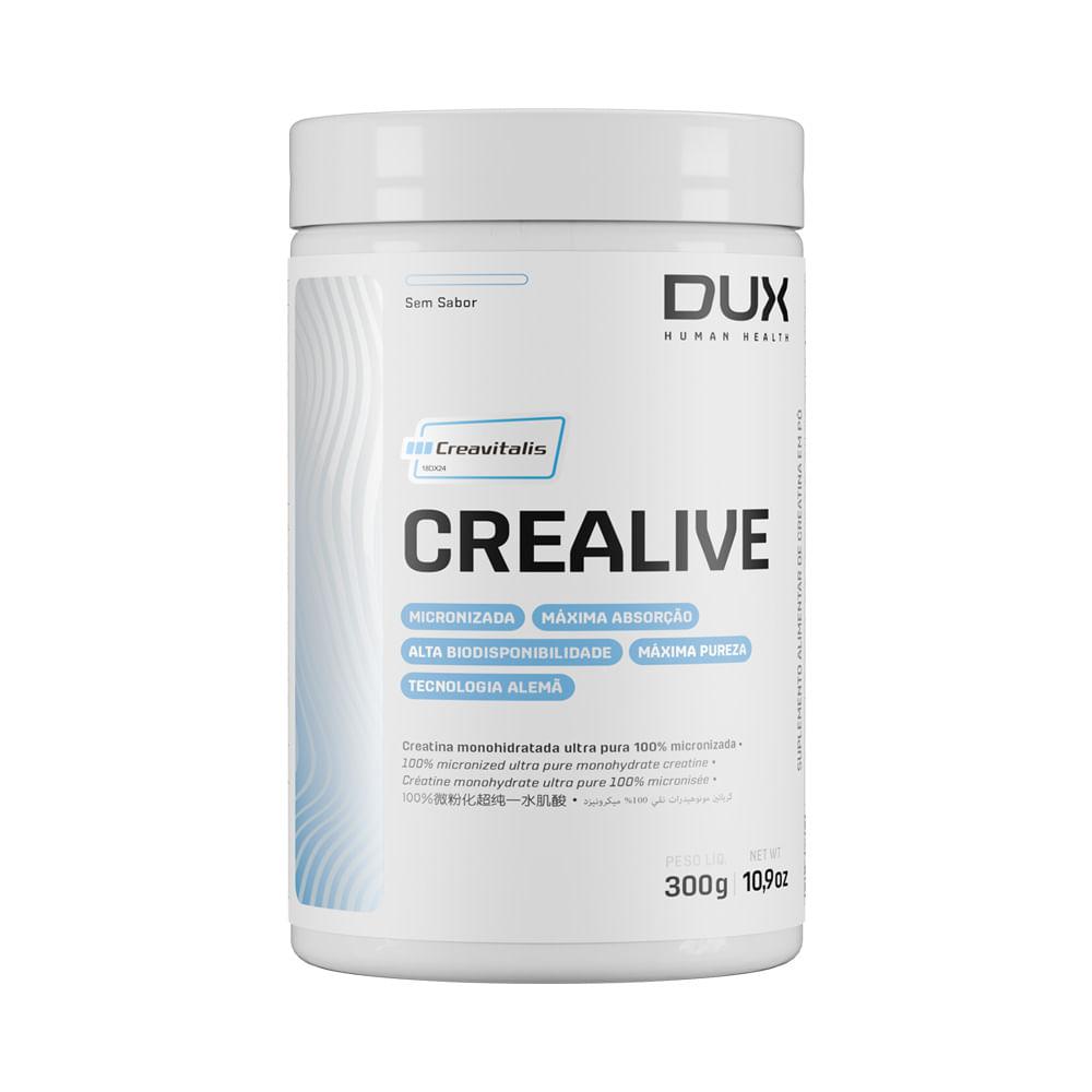 Creatina CreaLive Creavitalis DUX Company 300g Sem Sabor