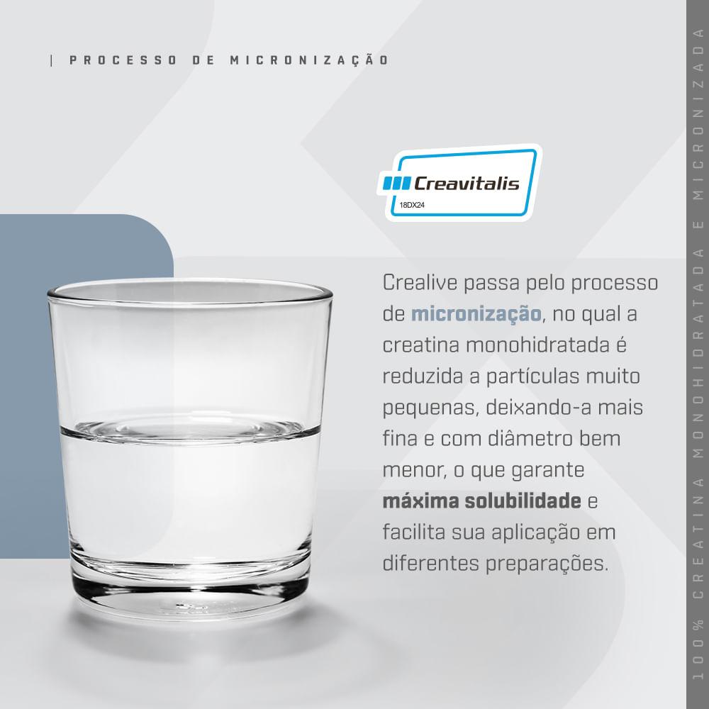 Creatina CreaLive Creavitalis DUX Company 300g Sem Sabor