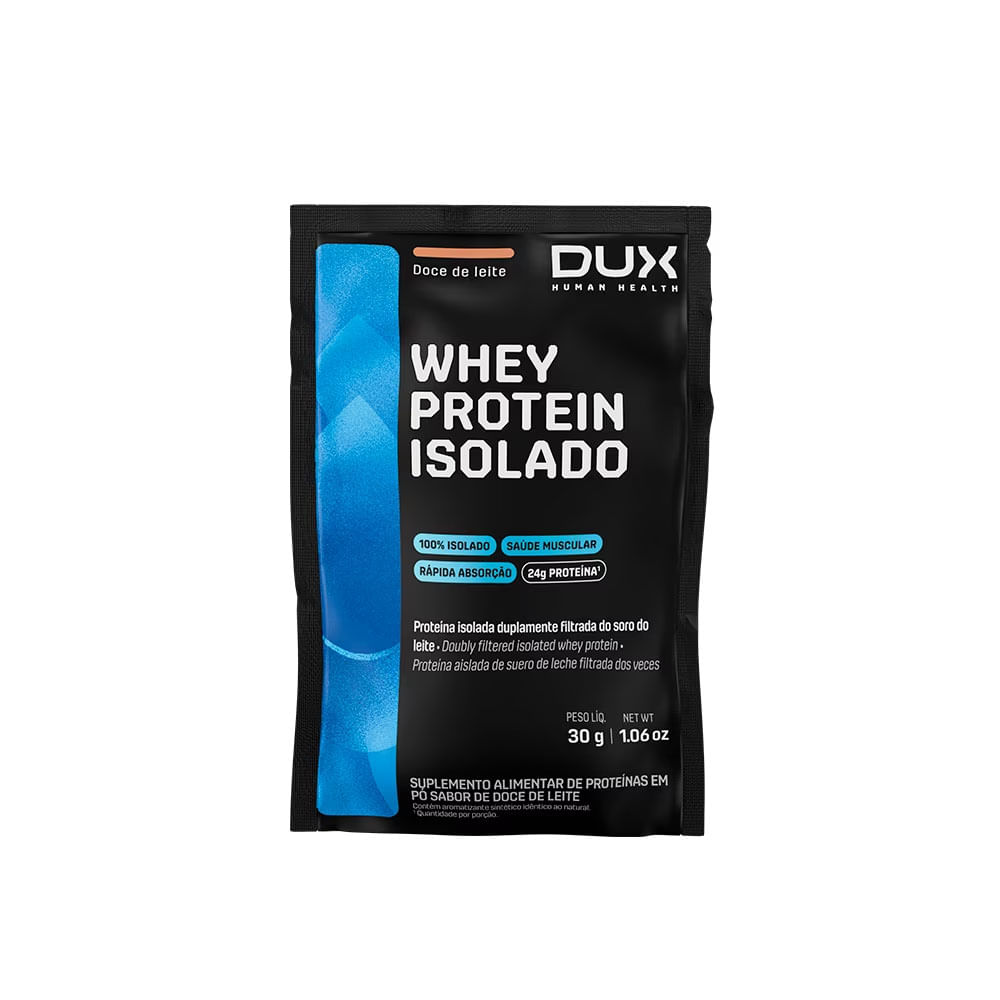 Sachê Whey Protein Isolado Dux Company 30g Doce De Leite