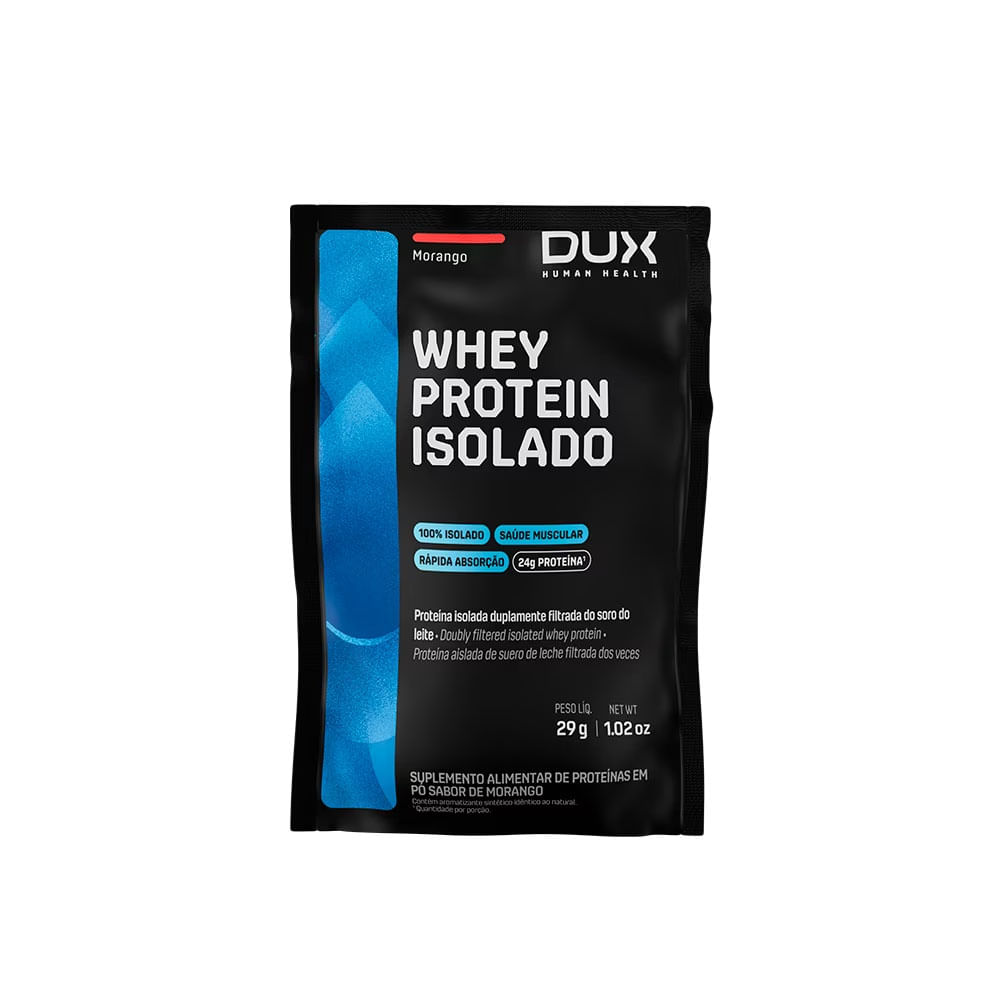 Sachê Whey Protein Isolado DUX Company 30g Morango