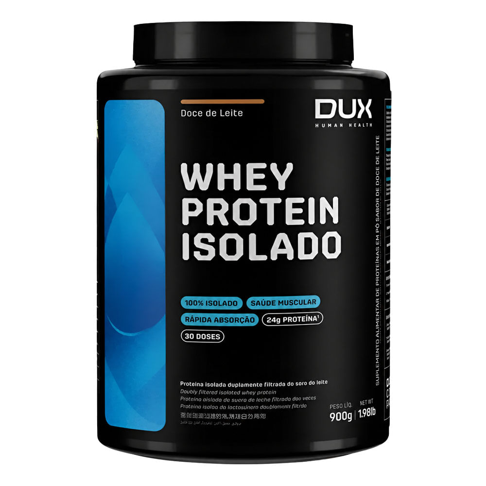 Whey Protein Isolado DUX Company 900g Doce de leite