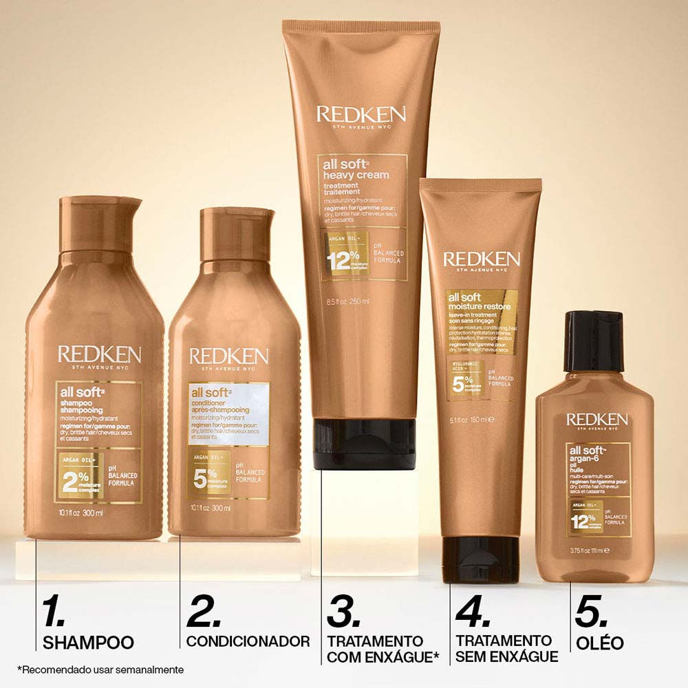 Leave In Para Cabelos Secos All Soft Moisture Restore Redken 150ml