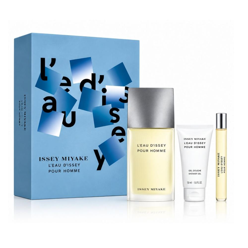 Kit Issey Miyake LEau DIssey Pour Homme Eau de Toilette 125ml + Shower Gel 50ml + Travel Size 10ml