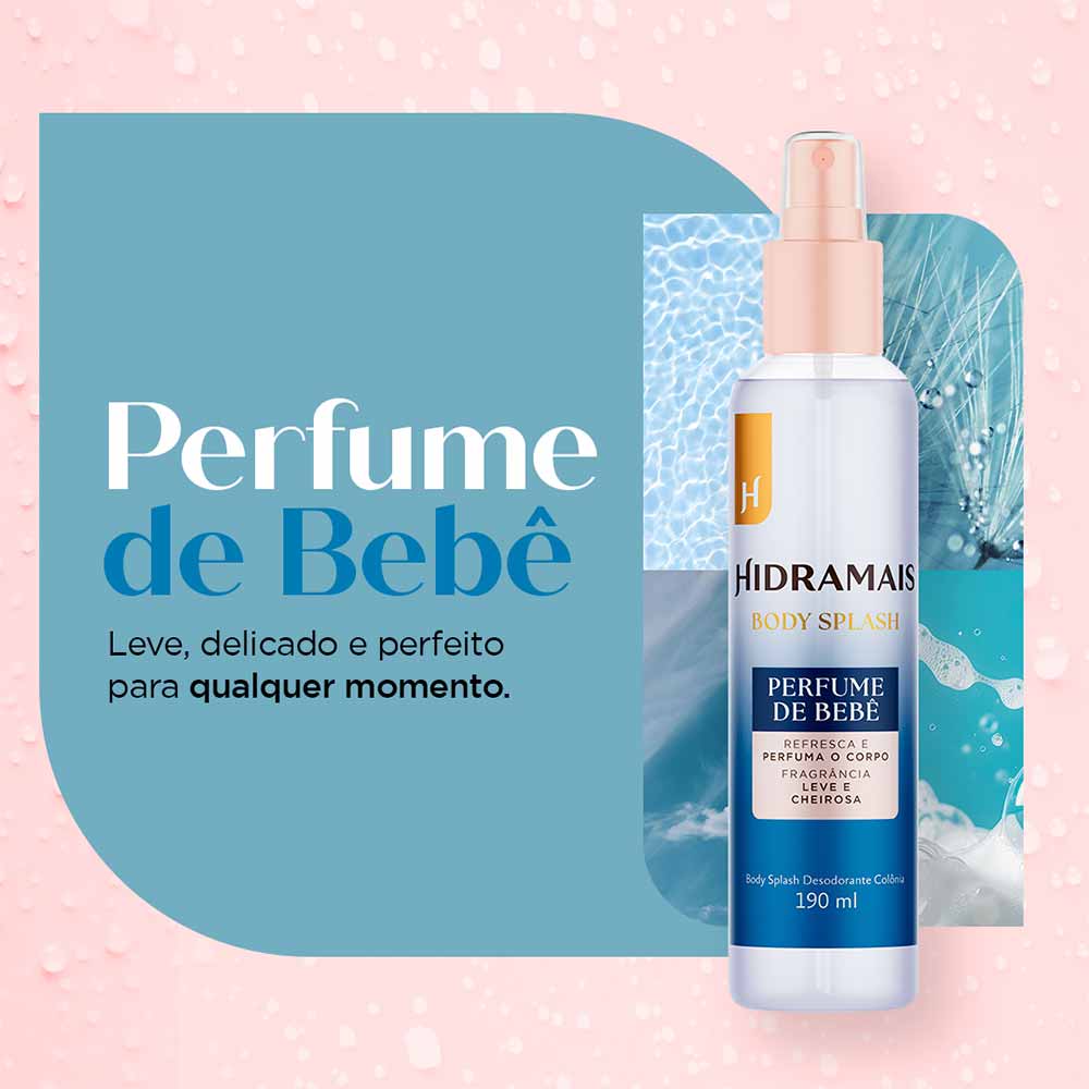 Body Splash Perfume de Bebê Hidramais 190ml