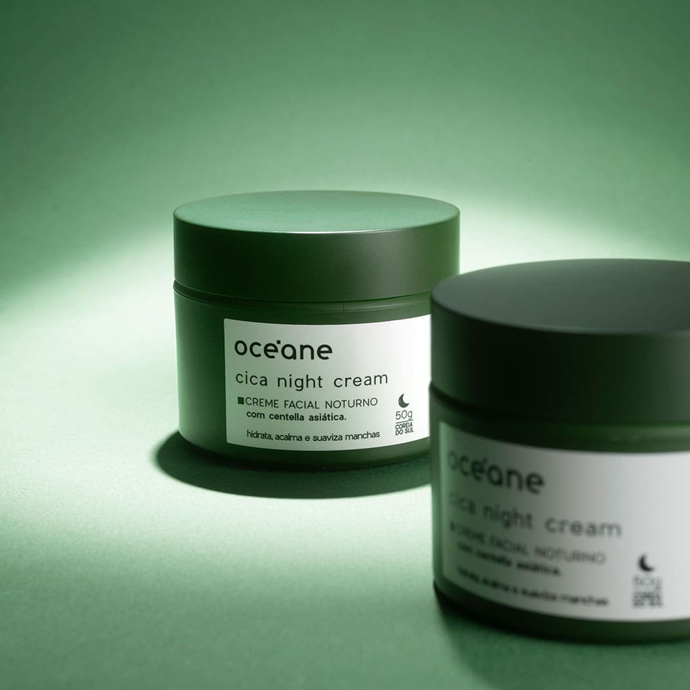 Kit Cica Oceane Creme de Limpeza Facial 100ml + Creme Facial Noturno 50g