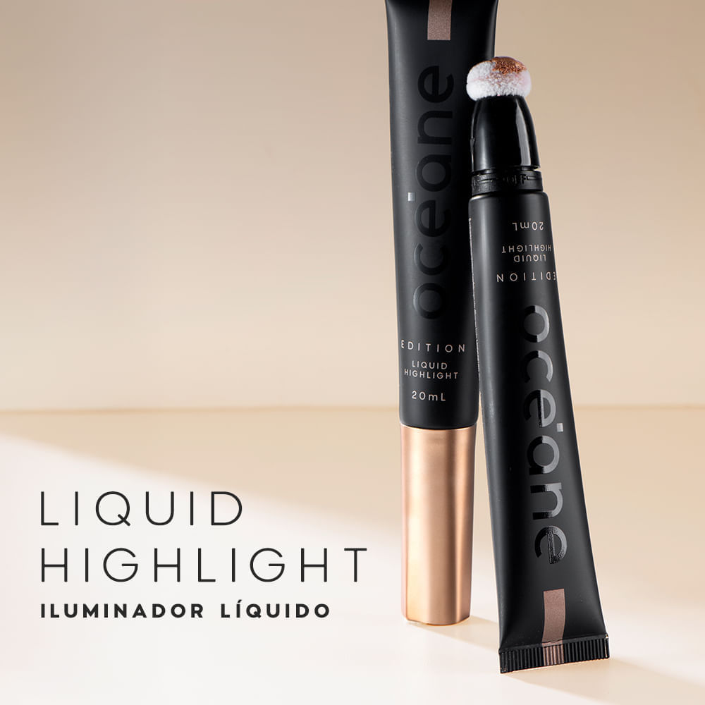 Iluminador Líquido Liquid Highlight Reveal Edition Océane 20ml Dourado