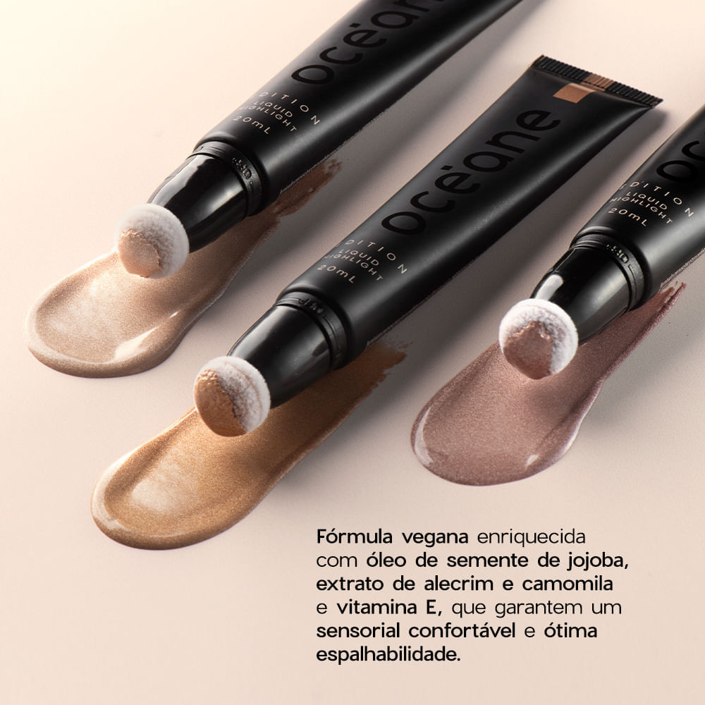 Iluminador Líquido Liquid Highlight Reveal Edition Océane 20ml Rosê
