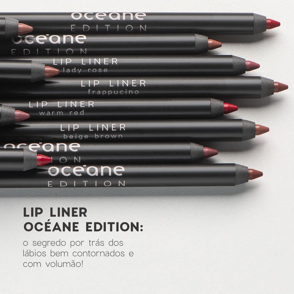 Kit Océane Batom Líquido Vermelho + Lápis Labial Vermelho