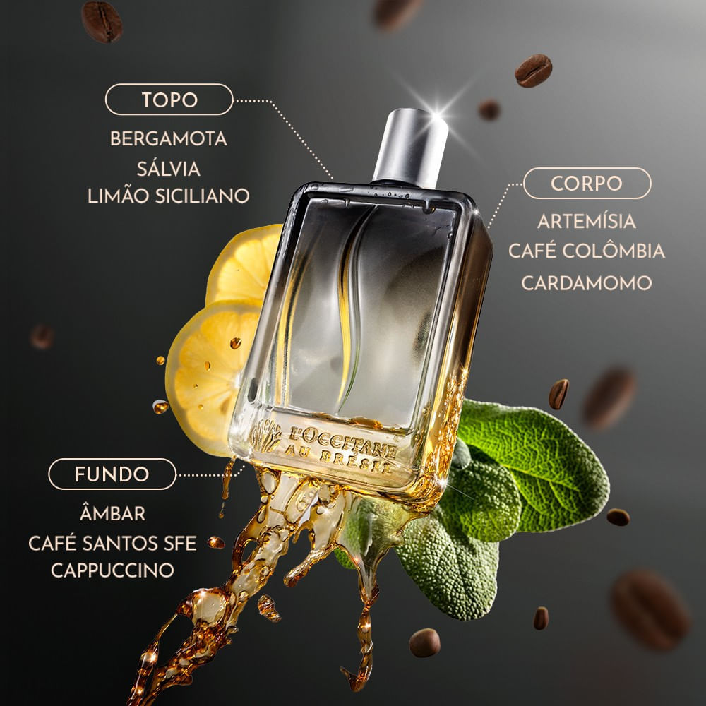 Perfume Masculino Café Espresso L'Occitane au Brésil Eau De Parfum 90ml