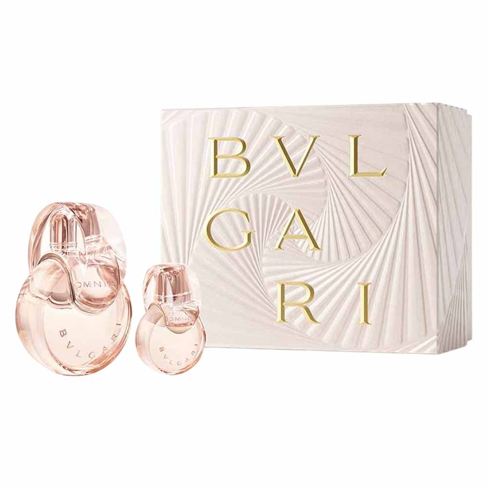 Kit Coffret Bvlgari Omnia Crystalline Perfume Eau De Parfum 100ml + Travel Size 15ml