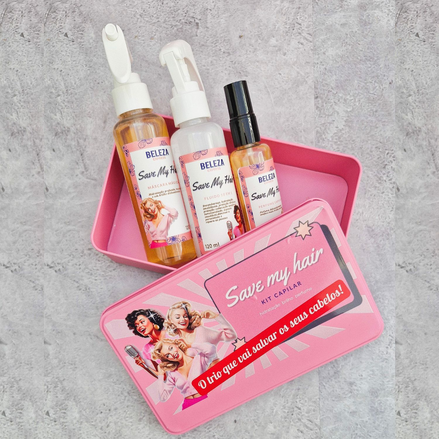 kit Capilar Save My Hair Com Lata Beleza Express