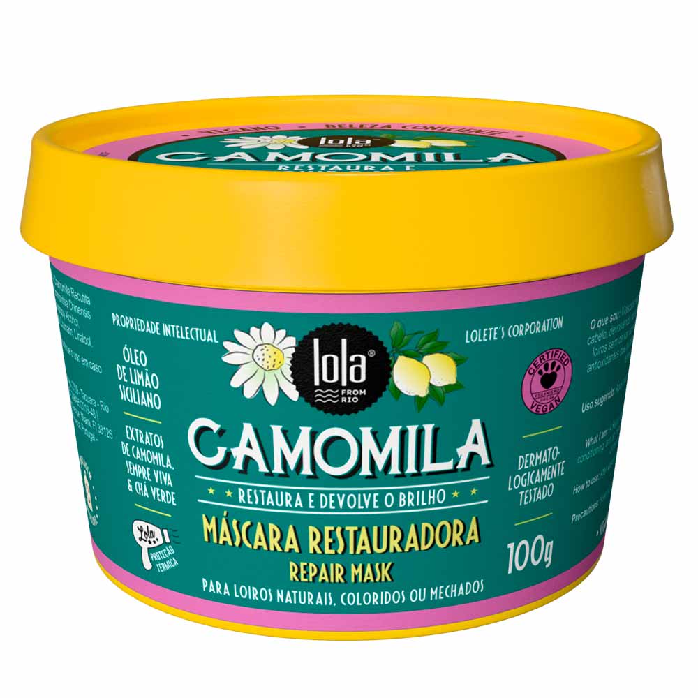 Máscara Restauradora Rio Camomila Lola From Rio 100g