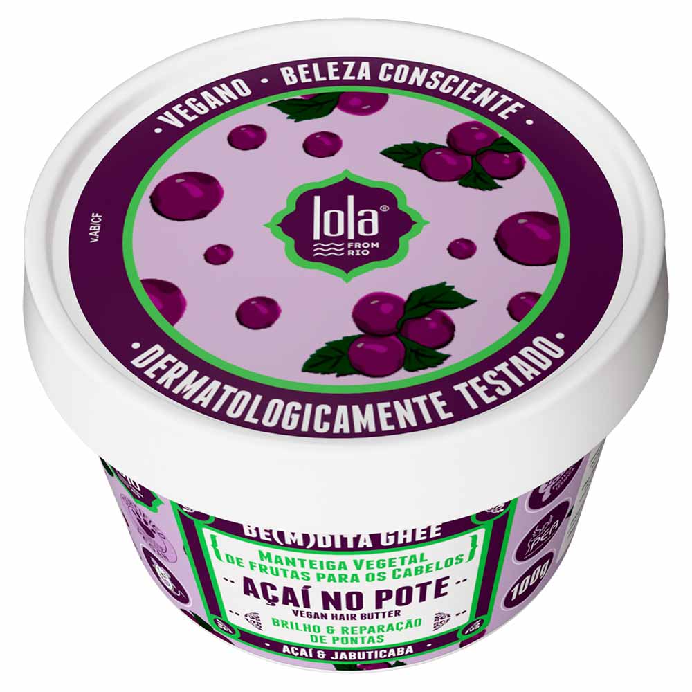 Máscara de Hidratação Be(M)dita Ghee Açaí Lola From Rio 100g