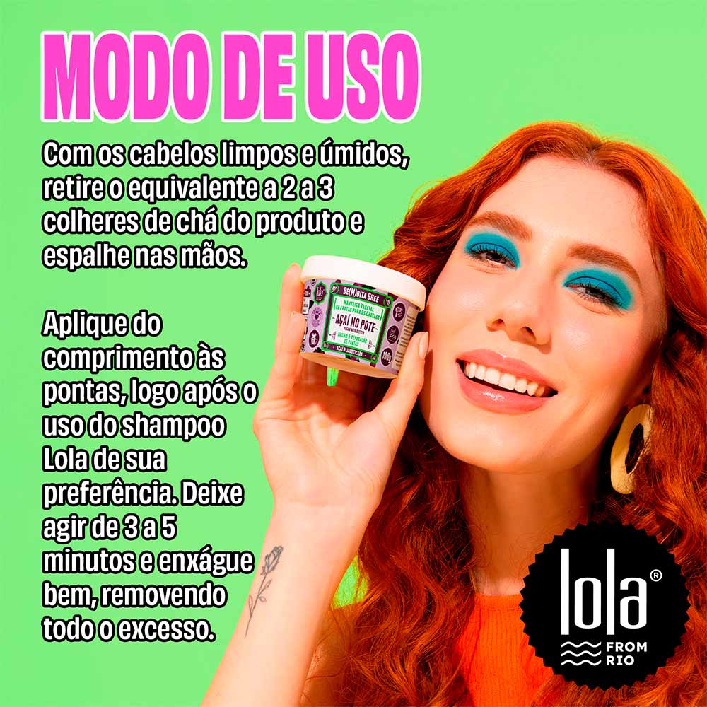Máscara de Hidratação Be(M)dita Ghee Açaí Lola From Rio 100g
