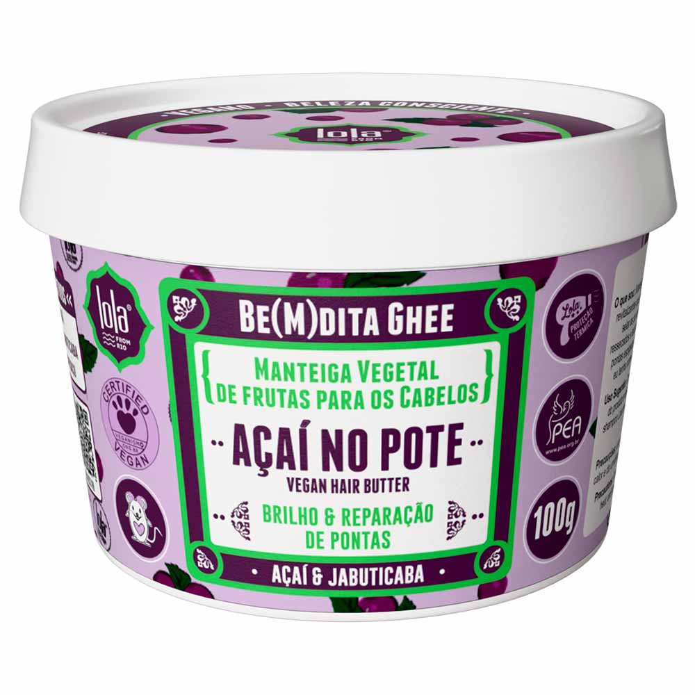 Máscara de Hidratação Be(M)dita Ghee Açaí Lola From Rio 100g