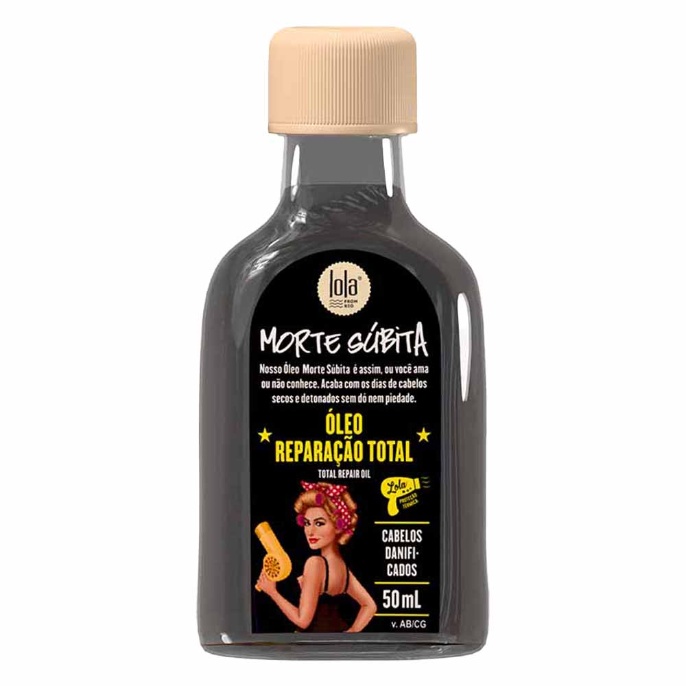 Óleo Capilar Reparador com Proteção Térmica Morte Súbita Lola From Rio 50ml