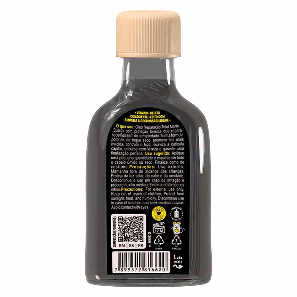 Óleo Capilar Reparador com Proteção Térmica Morte Súbita Lola From Rio 50ml