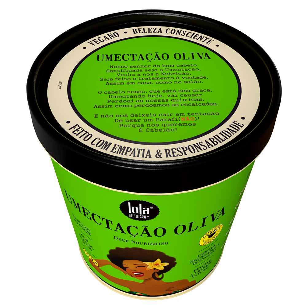 Máscara de Umectação com Óleo de Oliva Lola From Rio 450g