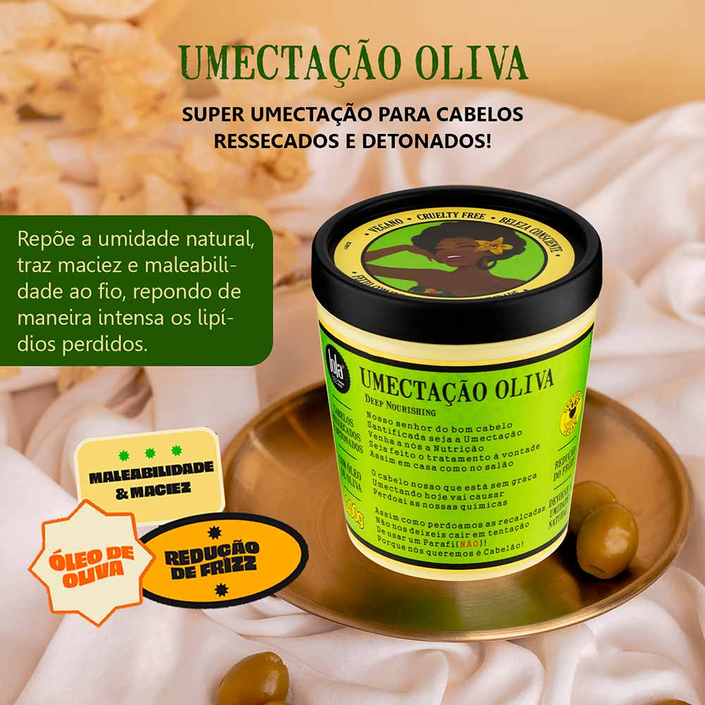 Máscara de Umectação com Óleo de Oliva Lola From Rio 450g