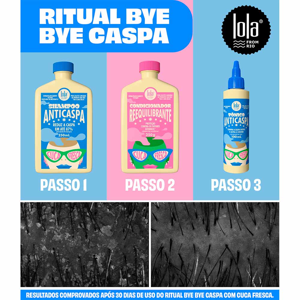 Tônico Capilar Anticaspa Cuca Fresca Lola From Rio 100ml