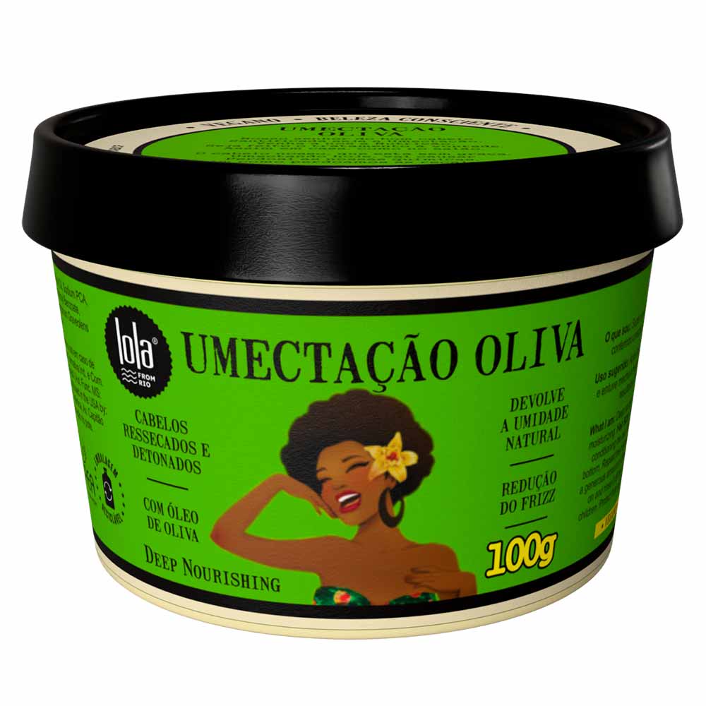 Máscara de Umectação com Óleo de Oliva Lola From Rio 100g