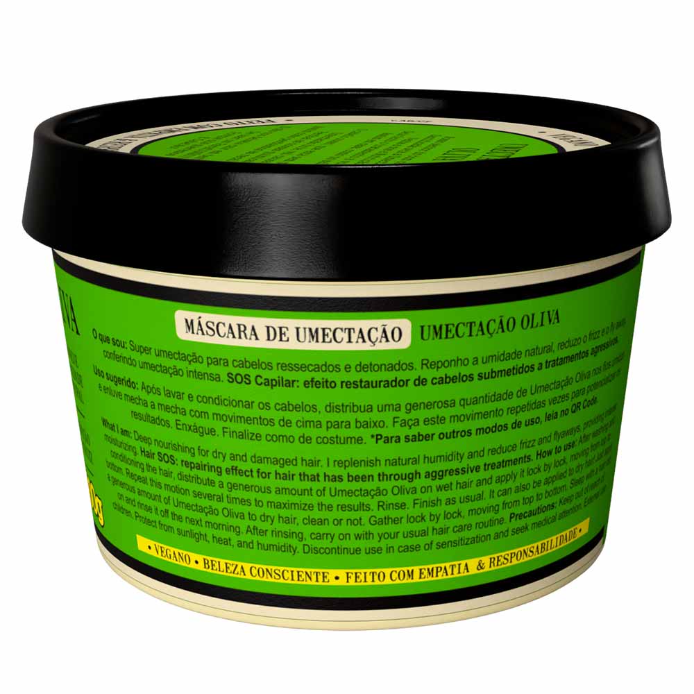 Máscara de Umectação com Óleo de Oliva Lola From Rio 100g