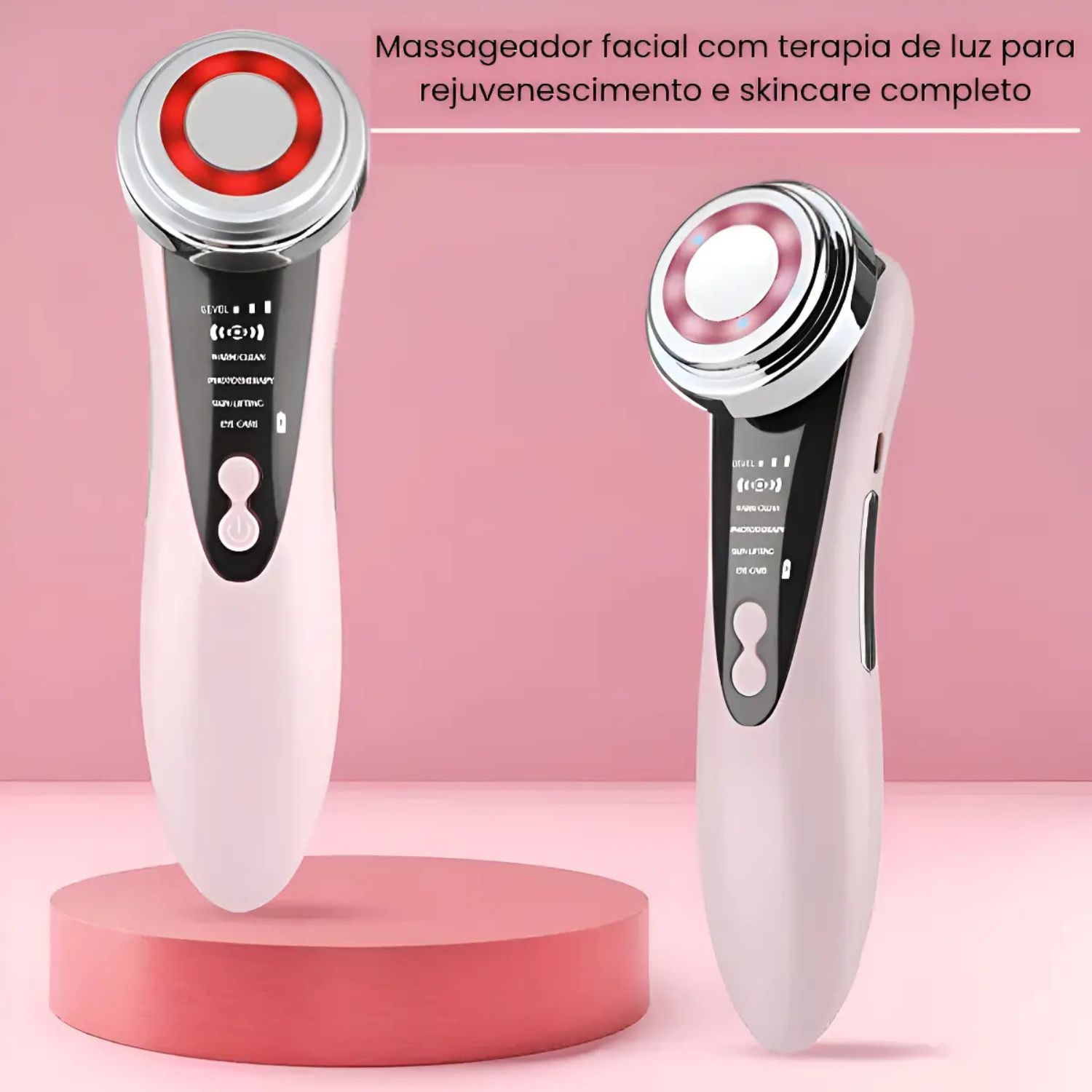 Massageador Antirugas Skincare Terapia Com Luz Lifting Facial Cores Sortidas