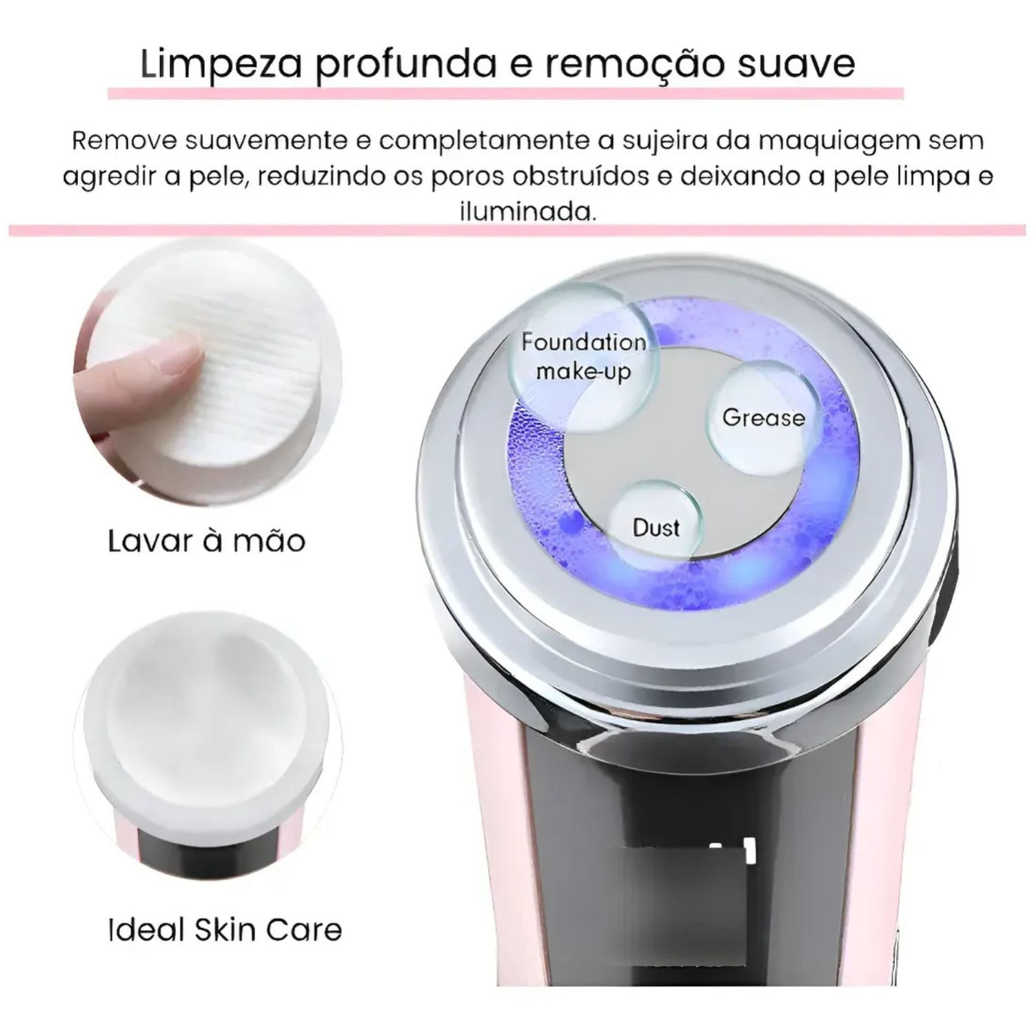 Massageador Antirugas Skincare Terapia Com Luz Lifting Facial Cores Sortidas