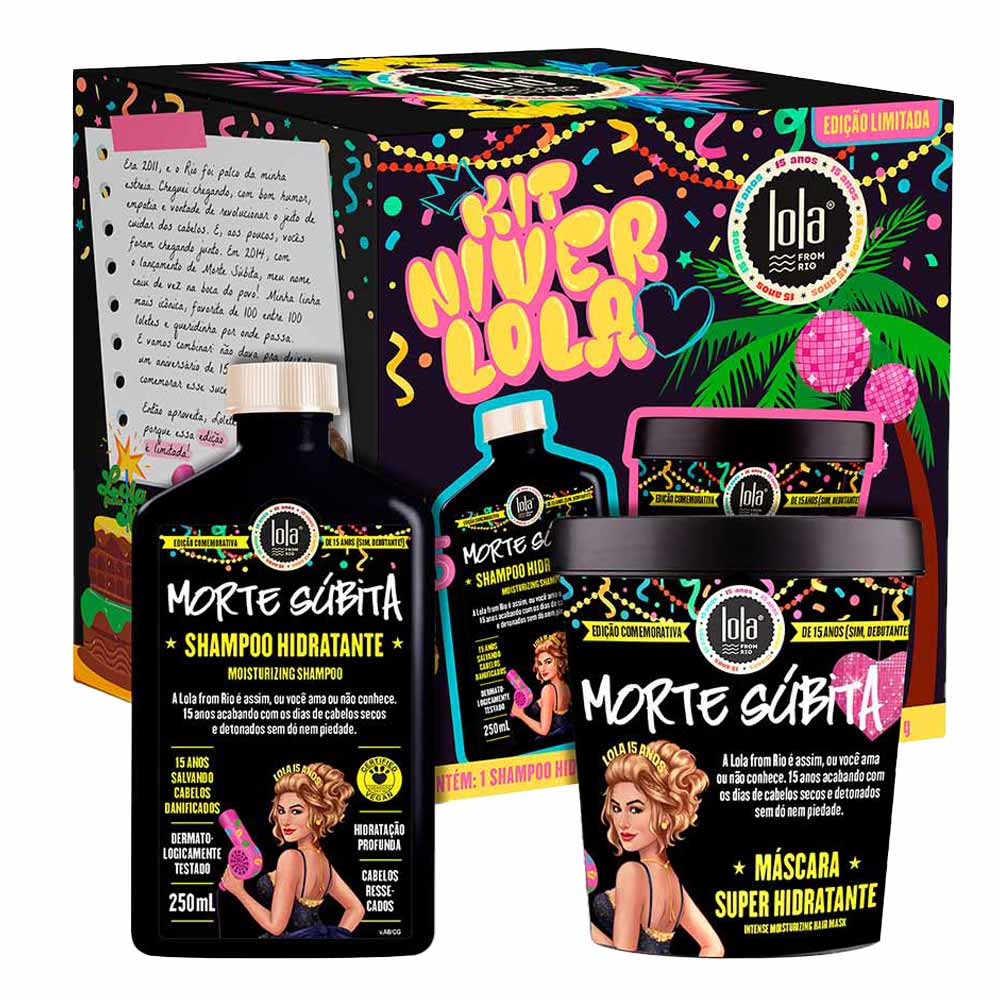 Kit Morte Súbita Lola From Rio Shampoo 250ml + Máscara 450g