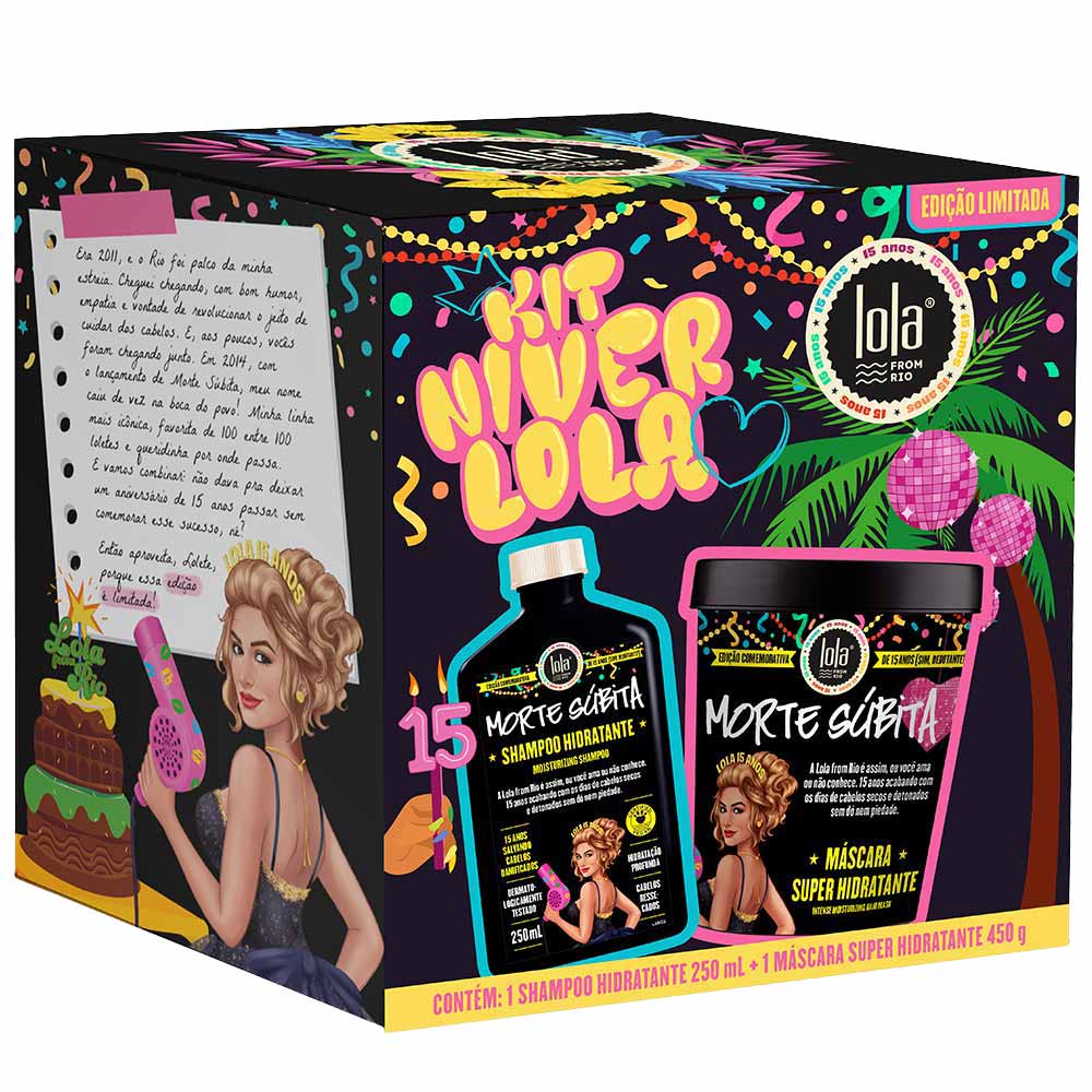 Kit Morte Súbita Lola From Rio Shampoo 250ml + Máscara 450g