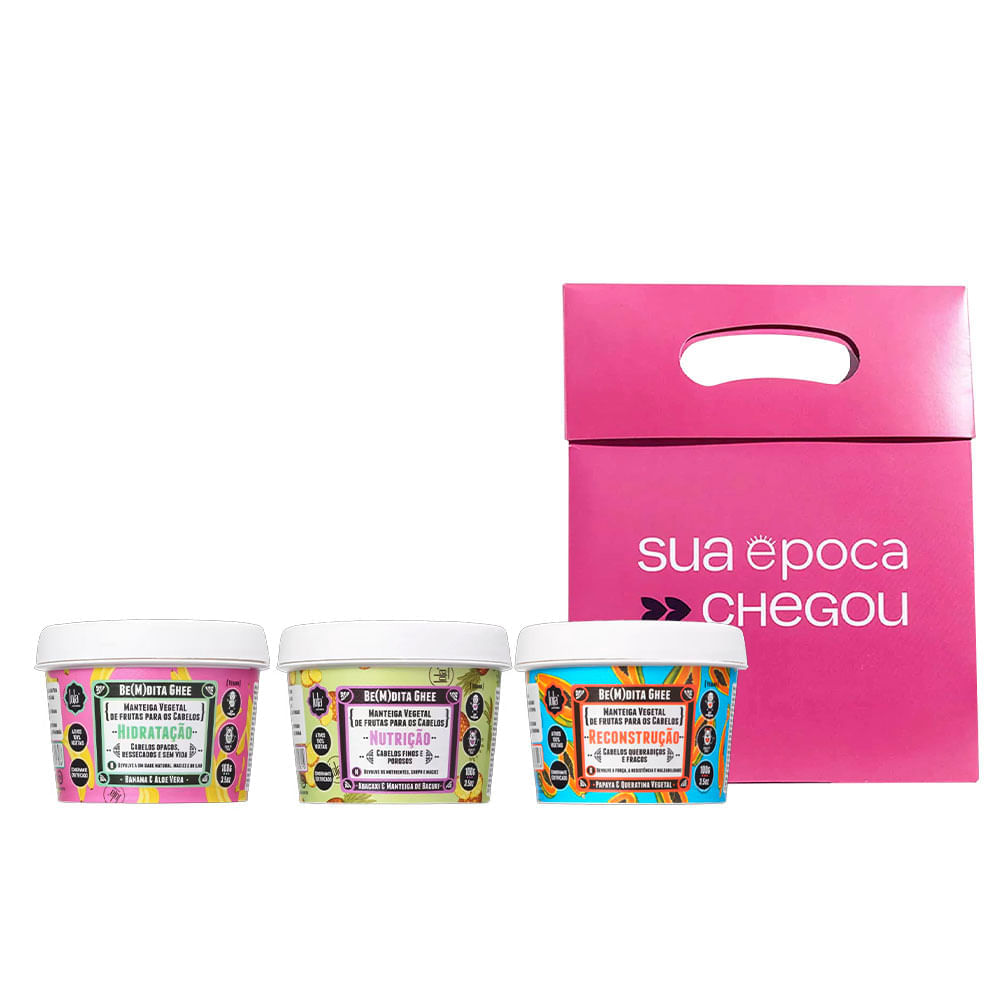 Kit Lola Cosmetics Cronograma Capilar + Sacola Presenteável