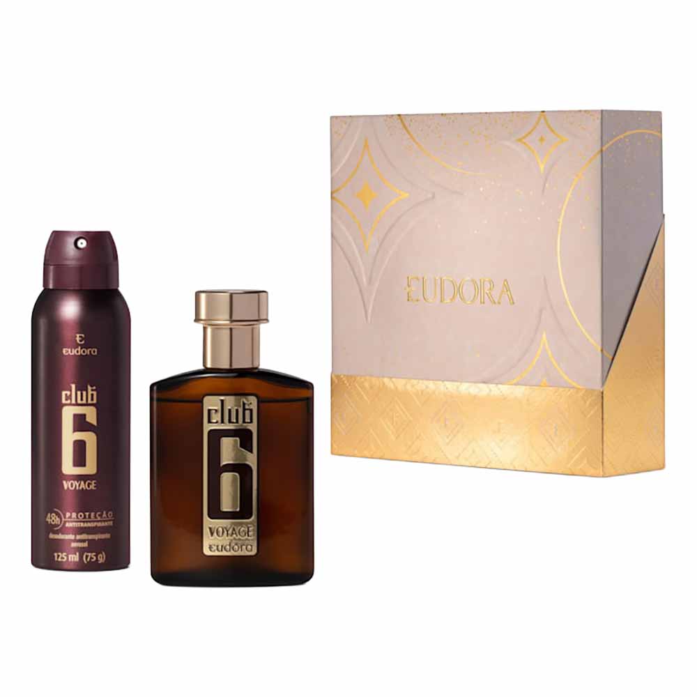 Kit Eudora Club 6 Voyage Colônia 95ml + Desodorante 125ml