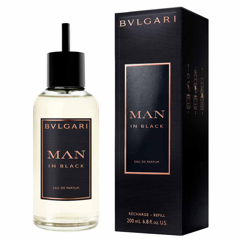 Perfume Masculino Man In Black Bvlgari Eau de Parfum Refil 200ml