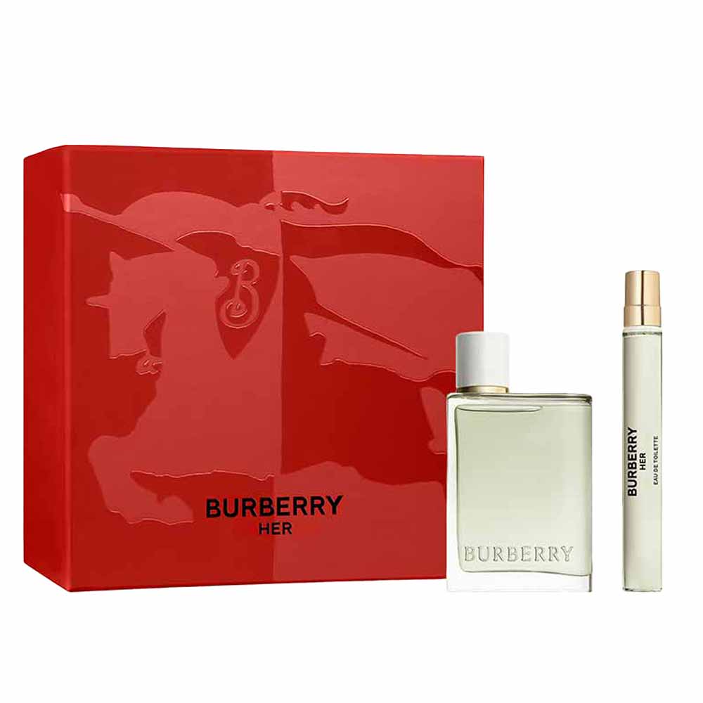 Kit Coffret Burberry Her Perfume Eau De Toilette 50ml + Pen Spray 10ml